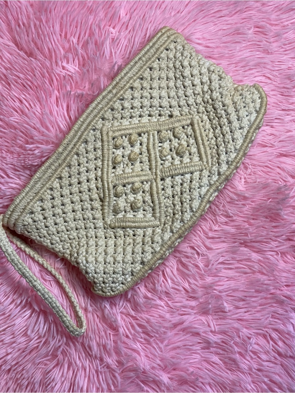 Vintage 1970’s macramé wristlet